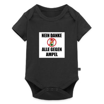 Nein danke ampel - Baby Premium Kurzarmbody - Schwarz - Vorne
