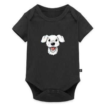 Alfred Portrait - Baby Premium Kurzarmbody - Schwarz - Vorne