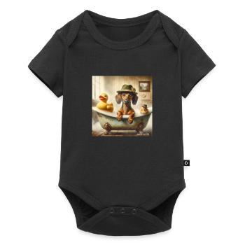 L’amour du teckel, tout pour le teckel - Body à manches courtes Premium Bébé - noir - Devant