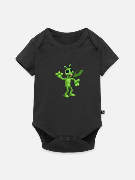 ET VERSPIELT - Baby Premium Kurzarmbody - Schwarz