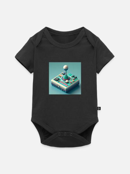 Joystick 7 - Baby Premium Kurzarmbody - Schwarz