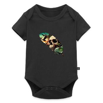Plume de la mort - Body à manches courtes Premium Bébé - noir - Devant