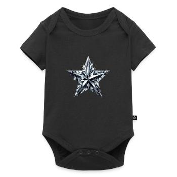 Diamond Shining Star - Baby Premium short-sleeve bodysuit - black - Front