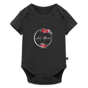 The Red Floral Bride - Bride Gift Idea - Baby Premium short-sleeve bodysuit - black - Front