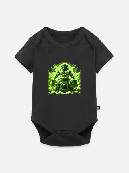 wooferman-2024 - Baby Premium Kurzarmbody - Schwarz