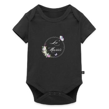 La mariée papillon -idée cadeau la mariée - Body à manches courtes Premium Bébé - noir - Devant