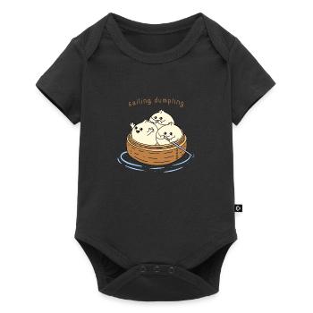 Happy Sailing Dumpling - Baby Premium short-sleeve bodysuit - black - Front