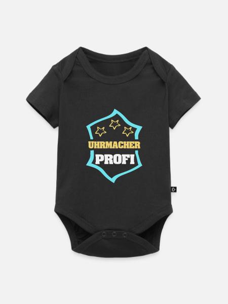 Uhrmacher - Baby Premium Kurzarmbody - Schwarz