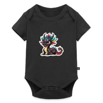Adorable Chinese Dragon - Baby Premium short-sleeve bodysuit - black - Front