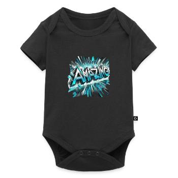 amazing - Baby Premium Kurzarmbody - Schwarz - Vorne