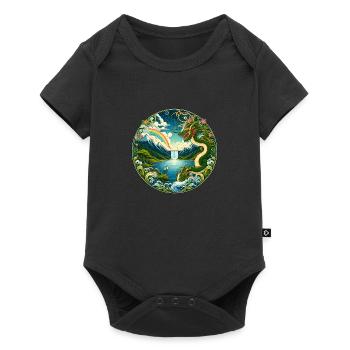 Chinese Fairy Tale - Baby Premium short-sleeve bodysuit - black - Front