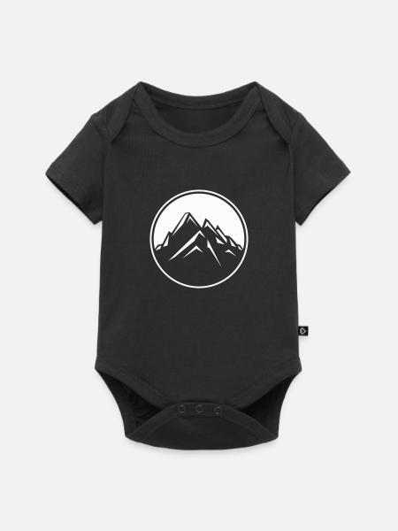 berge - Baby Premium Kurzarmbody - Schwarz