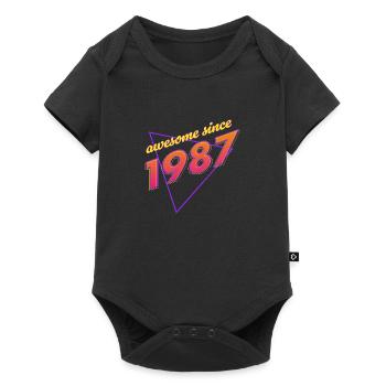 Rétro - Awesome since 1987 - Body à manches courtes Premium Bébé - noir - Devant