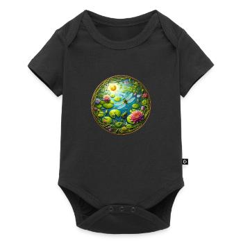 La vie du lac - Body à manches courtes Premium Bébé - noir - Devant