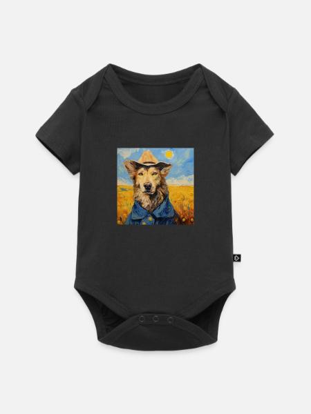 van Dogh - Baby Premium Kurzarmbody - Schwarz