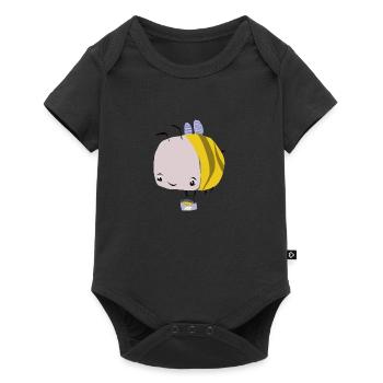 La petite ouvrière - Body à manches courtes Premium Bébé - noir - Devant
