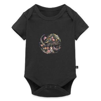 Nageur floral - Body à manches courtes Premium Bébé - noir - Devant