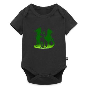 Chat, Chat, Chats, Animaux De Compagnie, Animal De Compagnie, Mignon, Animal, Animal De Compagnie - Body à manches courtes Premium Bébé - noir - Devant