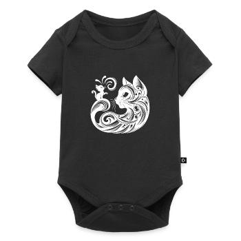 Chat, Chat, Chats, Animaux De Compagnie, Animal De Compagnie, Mignon, Animal, Animal De Compagnie - Body à manches courtes Premium Bébé - noir - Devant