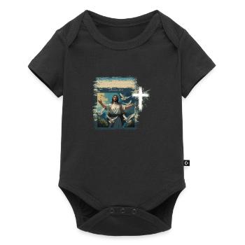 Hope & Future - Inspiring Christian T-Shirt T-Shir - Baby Premium short-sleeve bodysuit - black - Front