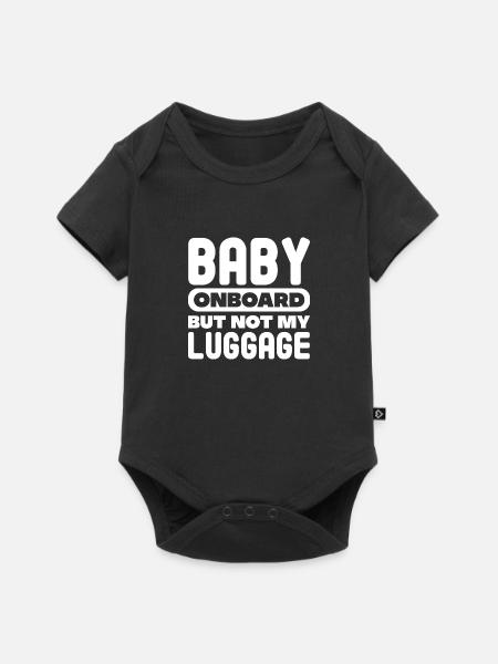 Bébé à bord mais pas mes bagages Mère porteuse - Body à manches courtes Premium Bébé - noir