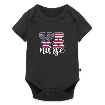 Infirmière VA - Body à manches courtes Premium Bébé - noir - Devant