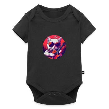 Tabby Tunes - Baby Premium short-sleeve bodysuit - black - Front