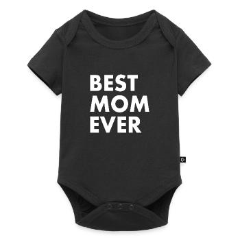 Best mom ever - Baby Premium short-sleeve bodysuit - black - Front