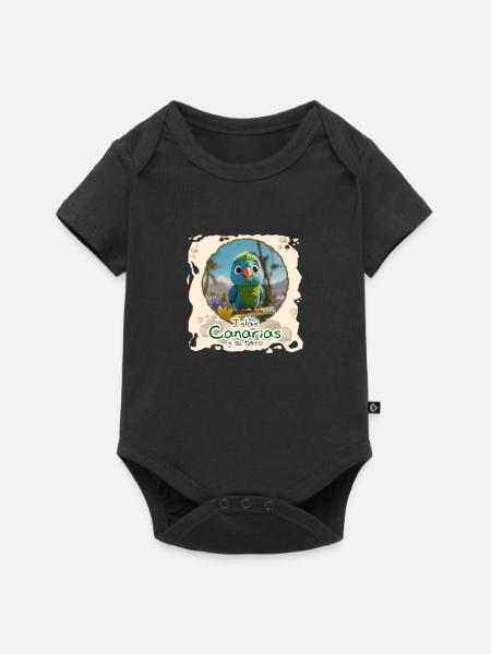 Sittich - Baby Premium Kurzarmbody - Schwarz