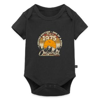 Made in 1975 Birthday Gift 1975 Retro 1975 - Baby Premium short-sleeve bodysuit - black - Front