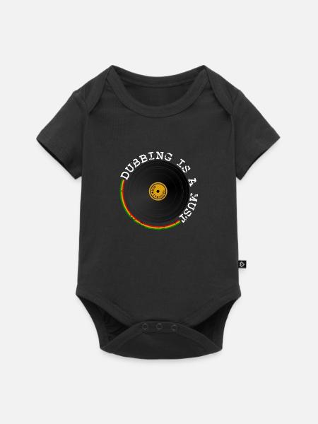 Dubbing - Baby Premium Kurzarmbody - Schwarz