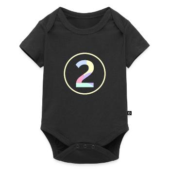 Pastel "Two" 2 - ApriNoeScor - Baby Premium short-sleeve bodysuit - black - Front