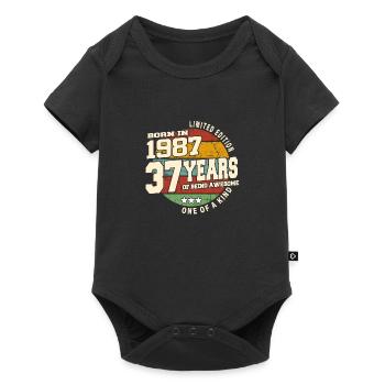 1987 Vintage Retro Classic 37 Years - Baby Premium short-sleeve bodysuit - black - Front