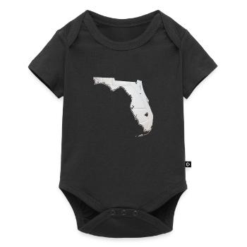 Real Volleyball in the Florida State Map - Baby Premium short-sleeve bodysuit - black - Front