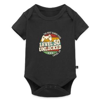Legendary since 1974 Vintage anniversai gift - Baby Premium short-sleeve bodysuit - black - Front