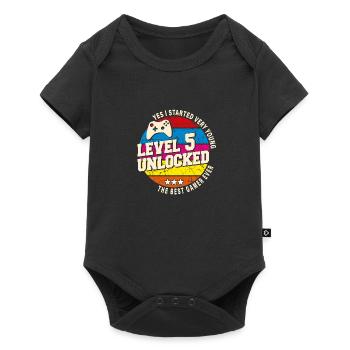 Original 2019 Vintage Niveau 5 Débloquer - Body à manches courtes Premium Bébé - noir - Devant
