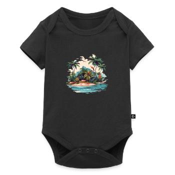 Summer Island - Body à manches courtes Premium Bébé - noir - Devant