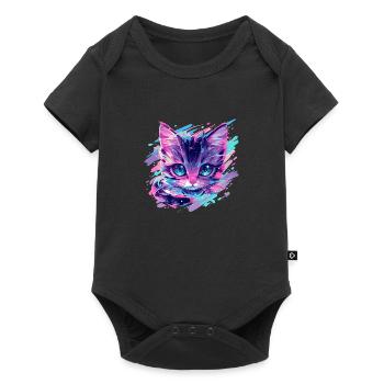 cosmic cat - Baby Premium short-sleeve bodysuit - black - Front