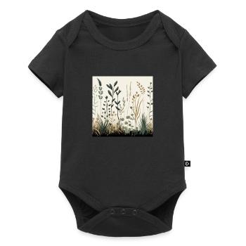 Meadow Mingle - Baby Premium Kurzarmbody - Schwarz - Vorne