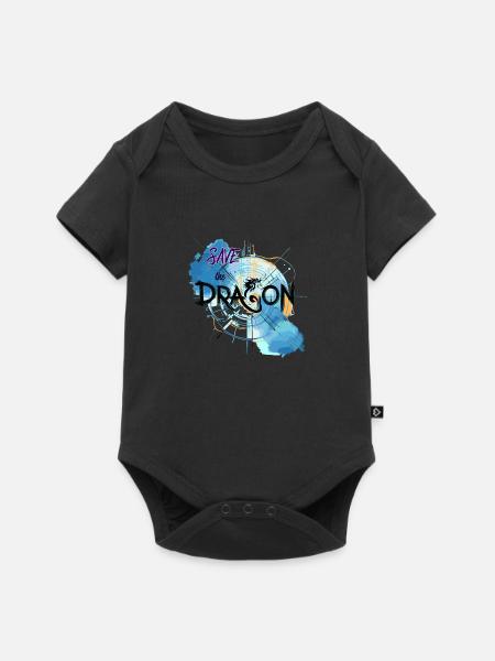 Rette den Drachen - Baby Premium Kurzarmbody - Schwarz
