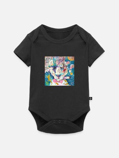 Kosmos Löwe - Baby Premium Kurzarmbody - Schwarz