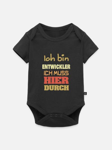 Entwickler als Beruf - Baby Premium Kurzarmbody - Schwarz