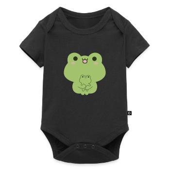 Frog Love - Baby Premium short-sleeve bodysuit - black - Front