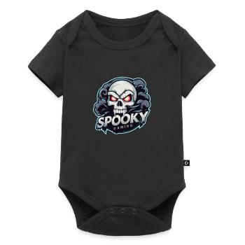 Spooky Gaming - Skeleton Skull Video Game - Baby Premium short-sleeve bodysuit - black - Front