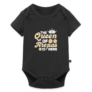 la reine des arepas est ici Design - Body à manches courtes Premium Bébé - noir - Devant