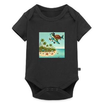 Pilote méchant - Body à manches courtes Premium Bébé - noir - Devant