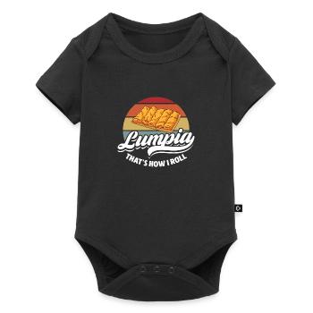 lumpia c’est comme ça que je roule Design pour un amoureux de lumpia - Body à manches courtes Premium Bébé - noir - Devant