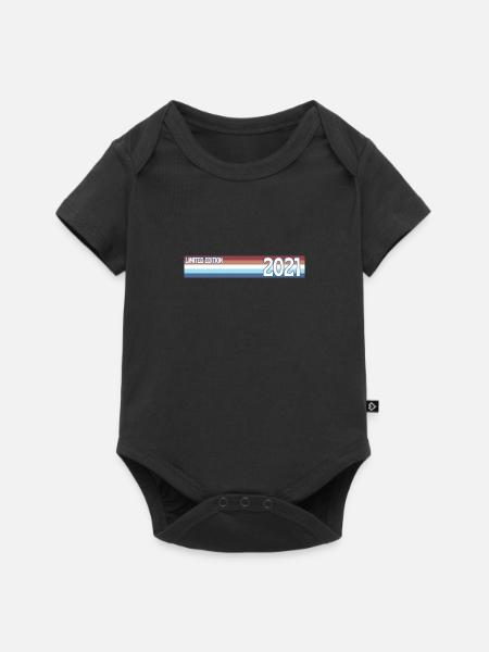 Retro 2021 Limitierte Auflage - Baby Premium Kurzarmbody - Schwarz