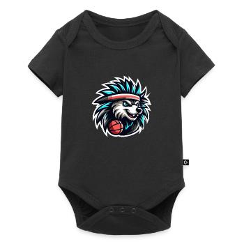 Équipe de basket-ball Porcupine - Body à manches courtes Premium Bébé - noir - Devant