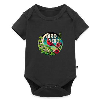 Nerd d’oiseau - Body à manches courtes Premium Bébé - noir - Devant